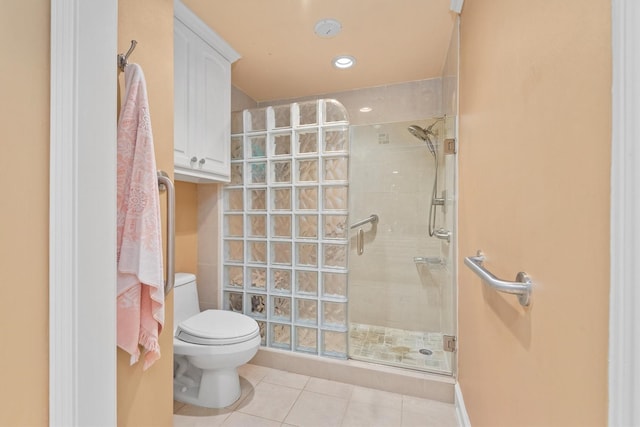 14655 Champion Forest Dr Unit 1704, Houston, TX 77069 - full bathroom with tile patterned flooring, a tile shower, and recessed lighting