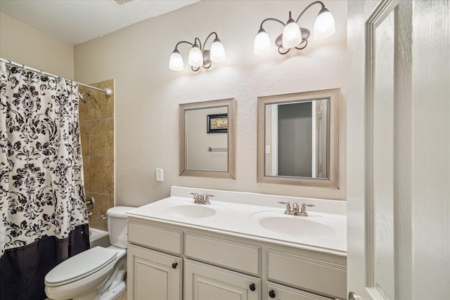 20779 Oakhurst Meadows Dr, Porter, TX 77365 - bathroom featuring double vanity and shower / bath combo