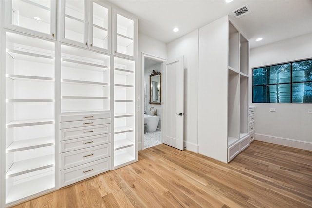 2220 Pelham Dr, Houston, TX 77019 - spacious closet with light wood-style floors