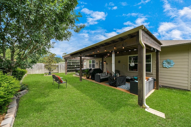 22819 Jetty Manor Ln, Spring, TX 77373 - back of house featuring an outdoor living space and a patio
