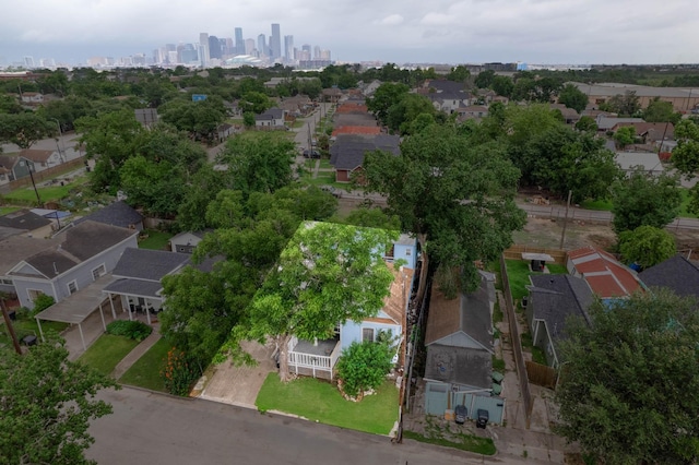523 N Jenkins St, Houston, TX 77003 - aerial view of property's location featuring nearby suburban area