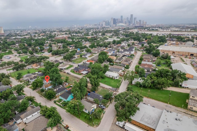 523 N Jenkins St, Houston, TX 77003 - aerial view of property and surrounding area featuring nearby urban area