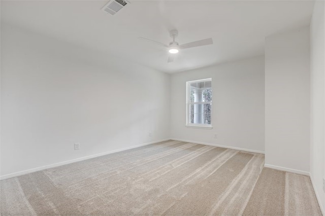 8018 Twining Oaks Ln, Spring, TX 77379 - empty room with light colored carpet and ceiling fan