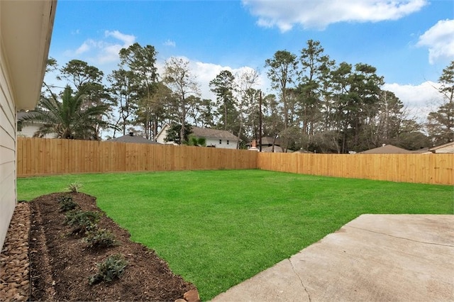 8018 Twining Oaks Ln, Spring, TX 77379 - fenced backyard with a patio