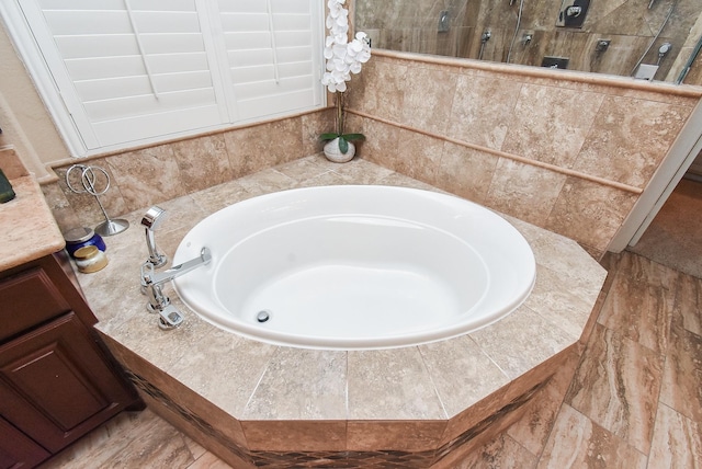 19510 Cisco Ct, Cypress, TX 77433 - full bathroom featuring a garden tub and walk in shower