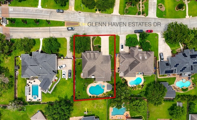 18719 Glenn Haven Estates Dr, Spring, TX 77379 - bird's eye view of a pool
