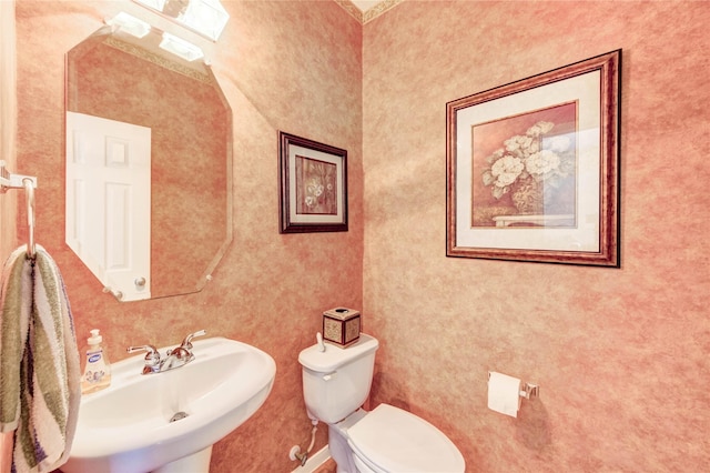 18719 Glenn Haven Estates Dr, Spring, TX 77379 - bathroom featuring toilet and a sink