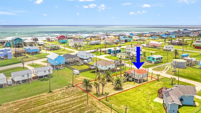 314 Oyster St, Surfside Beach, TX 77541 - aerial view of a nearby body of water