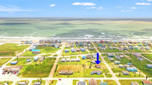 314 Oyster St, Surfside Beach, TX 77541 - aerial view of unending shoreline