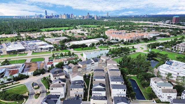 861 Dunleigh Meadows Ln, Houston, TX 77055 - aerial view of property's location with nearby urban area