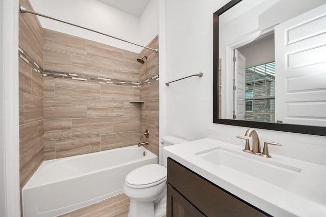 861 Dunleigh Meadows Ln, Houston, TX 77055 - bathroom featuring vanity and shower / bath combination