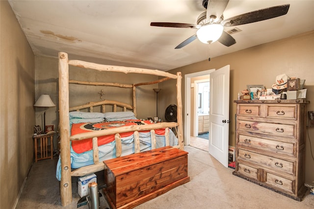 516 W Mimosa St, Angleton, TX 77515 - bedroom featuring carpet and a ceiling fan