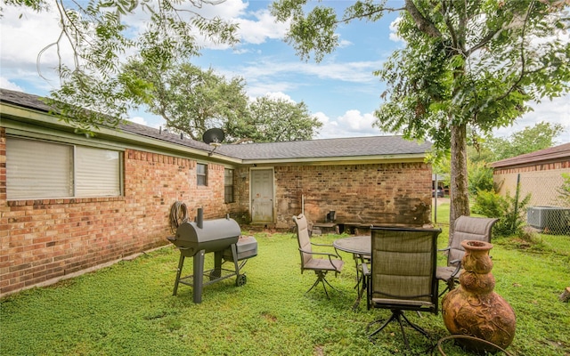 516 W Mimosa St, Angleton, TX 77515 - view of yard with outdoor dining area