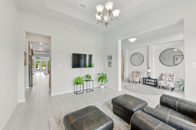 250 Peninsula Point Dr, Montgomery, TX 77356 - living area with a chandelier and wood finished floors