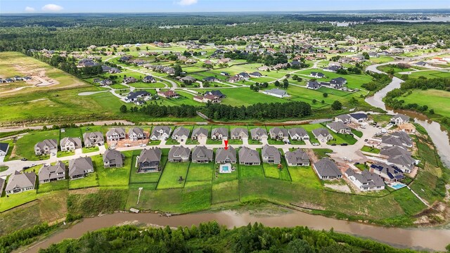 250 Peninsula Point Dr, Montgomery, TX 77356 - aerial view of property's location with nearby suburban area and a large body of water