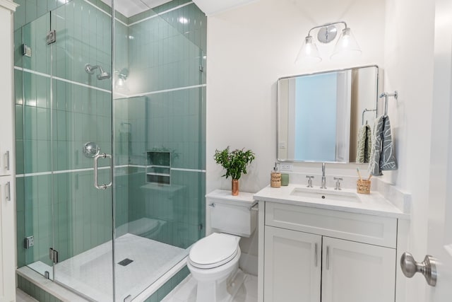 742 Positano Rd, Galveston, TX 77550 - bathroom with vanity and a shower stall