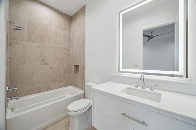 507 W Bell, Houston, TX 77019 - bathroom featuring vanity and shower / tub combination