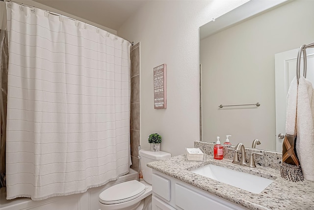 2226 Blakely Grove Ln, Richmond, TX 77469 - bathroom featuring vanity and shower / tub combo with curtain