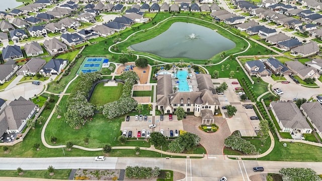 19822 Blue Roan Dr, Tomball, TX 77377 - aerial overview of property's location featuring nearby suburban area and a nearby body of water