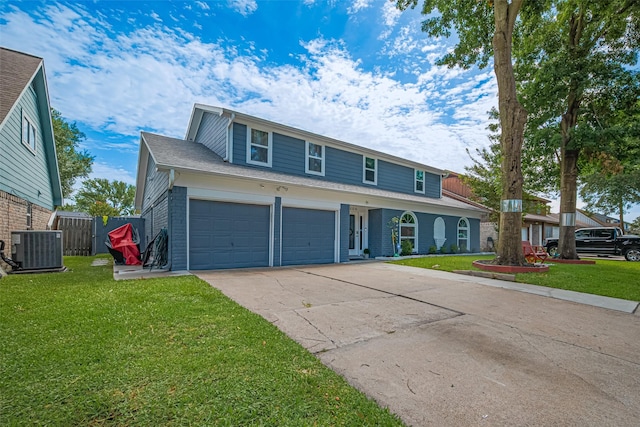 12206 Green Glade Dr, Houston, TX 77099 - traditional-style home featuring a garage, concrete driveway, brick siding, and roof with shingles