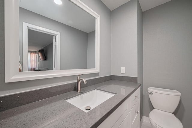 12206 Green Glade Dr, Houston, TX 77099 - bathroom with vanity and toilet