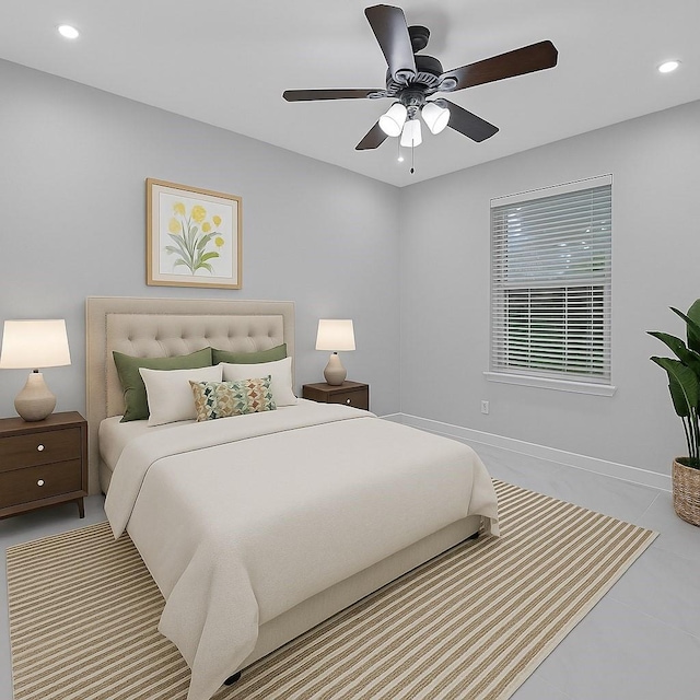 706 Overdell Dr, Sugar Land, TX 77479 - bedroom featuring recessed lighting and ceiling fan