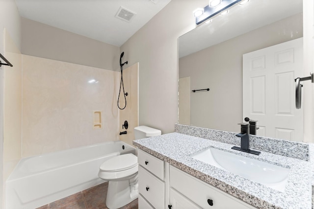 519 Tallow Dr, Conroe, TX 77385 - full bathroom featuring vanity, shower / bath combination, and tile patterned flooring