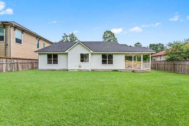519 Tallow Dr, Conroe, TX 77385 - rear view of property featuring a fenced backyard and roof with shingles