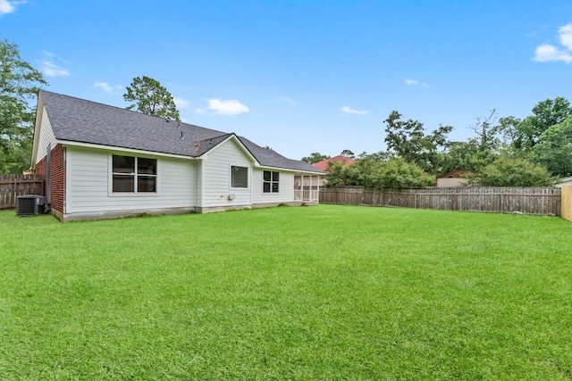 519 Tallow Dr, Conroe, TX 77385 - rear view of house featuring a fenced backyard and roof with shingles