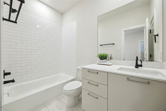3911D Tulane St, Houston, TX 77018 - full bath featuring vanity, shower / washtub combination, and tile patterned floors