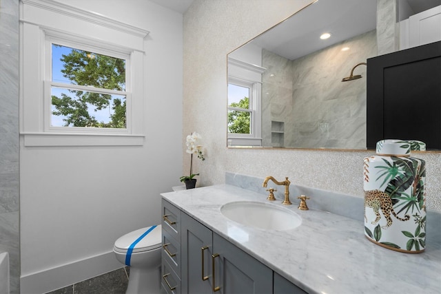 1543 Columbia St, Houston, TX 77008 - bathroom featuring vanity and a shower