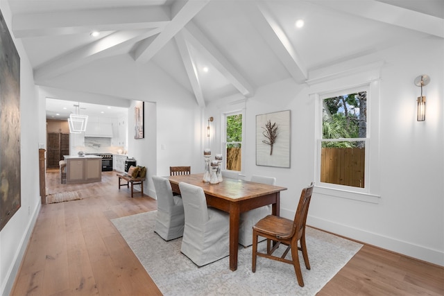 1543 Columbia St, Houston, TX 77008 - dining area featuring light wood-type flooring, healthy amount of natural light, and recessed lighting