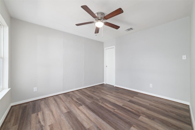800 E Adoue St, Baytown, TX 77520 - spare room with wood finished floors and ceiling fan