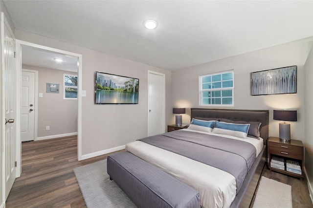 800 E Adoue St, Baytown, TX 77520 - bedroom featuring wood finished floors and recessed lighting