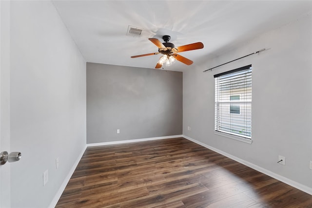 2623 Woodridge Cove Dr, Houston, TX 77087 - empty room featuring a ceiling fan and wood finished floors