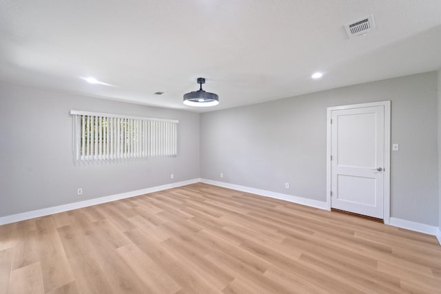 4517 W 43rd St, Houston, TX 77092 - unfurnished room featuring light wood finished floors and recessed lighting