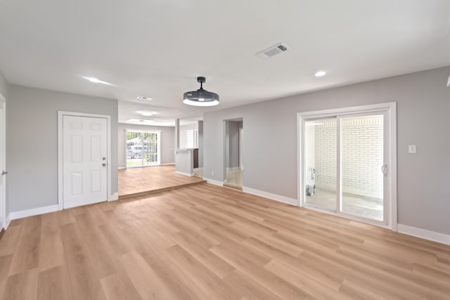 4517 W 43rd St, Houston, TX 77092 - empty room with light wood-style floors and recessed lighting