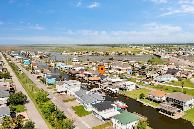 31 Lakeside Dr, Hitchcock, TX 77563 - aerial perspective of suburban area featuring a nearby body of water