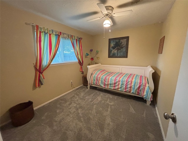 813 Camelot Ln, Friendswood, TX 77546 - carpeted bedroom with baseboards and ceiling fan