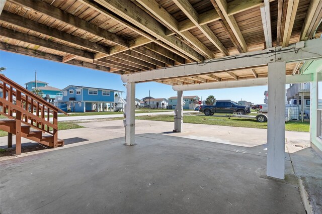 4034 Reeves Dr, Galveston, TX 77554 - view of patio / terrace featuring a residential view