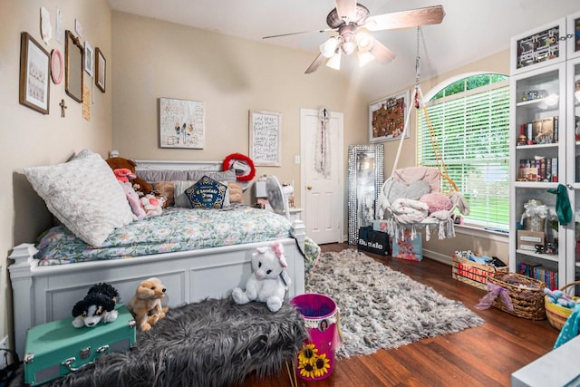 305 Pinnacle Cove Ct, League City, TX 77573 - bedroom featuring wood finished floors and ceiling fan
