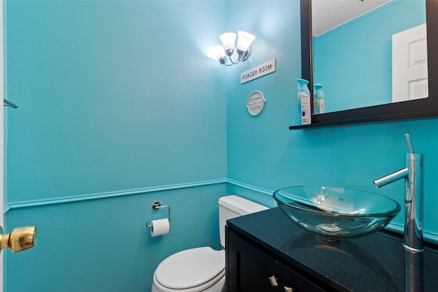 2802 Sandpebble Dr, Seabrook, TX 77586 - bathroom with vanity and toilet