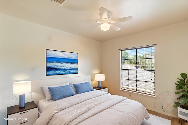 2802 Sandpebble Dr, Seabrook, TX 77586 - bedroom featuring ceiling fan and baseboards