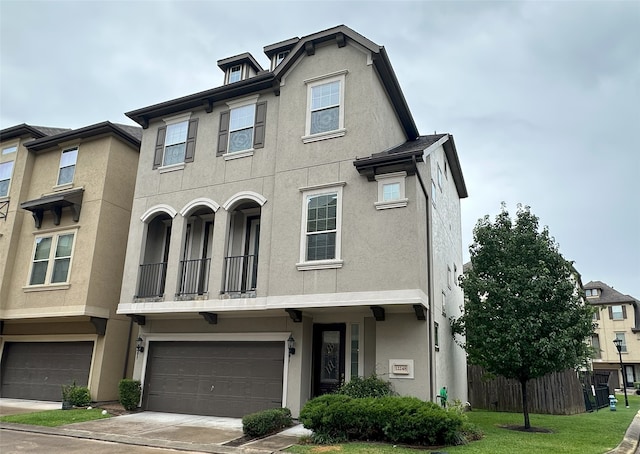 12248 Oxford Crescent Cir, Houston, TX 77082 - multi unit property featuring stucco siding, an attached garage, and concrete driveway