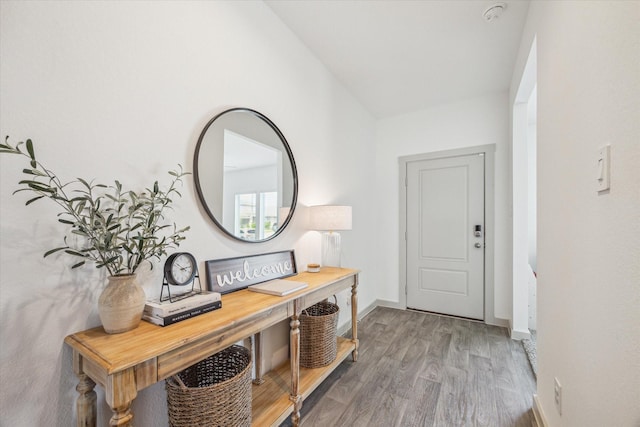 7714 Cattleman Valley Dr, Rosharon, TX 77583 - foyer entrance with wood finished floors and baseboards