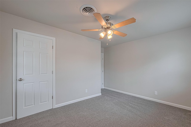 2401 33rd Ave N, Texas City, TX 77590 - carpeted spare room featuring a ceiling fan and baseboards