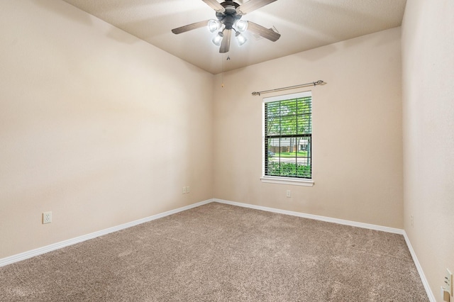 13727 Fountainview Dr, Montgomery, TX 77356 - spare room featuring carpet flooring and a ceiling fan