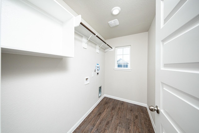 8104 Vanilla Orchid Dr, Houston, TX 77016 - laundry room featuring washer hookup and dark wood-style flooring