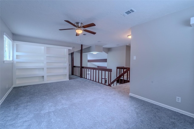 6507 Desert Rose Ln, Houston, TX 77086 - spare room featuring a ceiling fan and carpet flooring