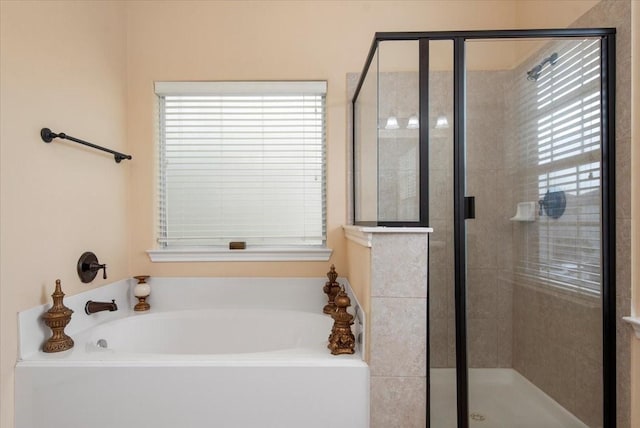 1774 Aden Dr, Houston, TX 77003 - full bathroom featuring a garden tub and a stall shower